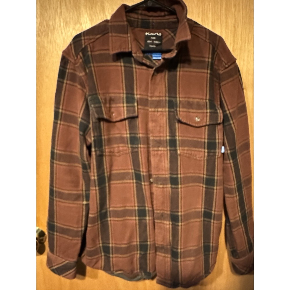 Kavu Xl Brown Thick Flannel